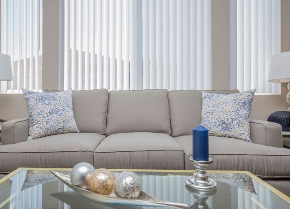 Modern Living Room at The Passage Apartments by Picerne, Henderson, NV