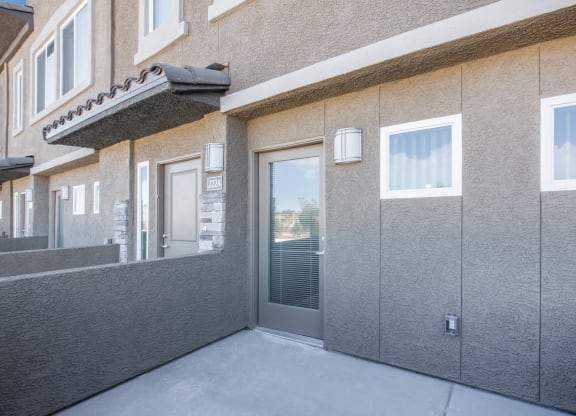 Back Door at The Passage Apartments by Picerne, Henderson, NV