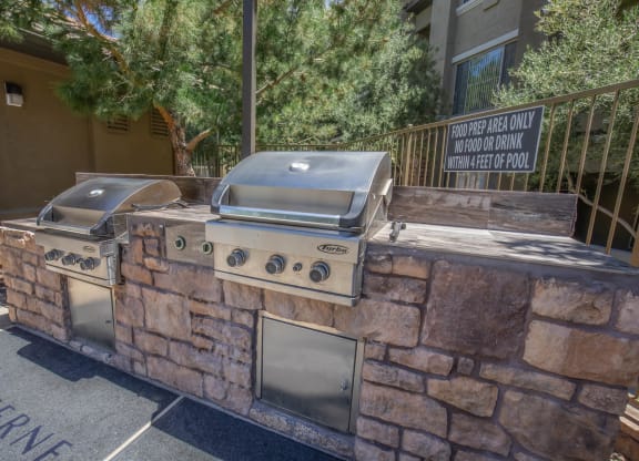 Outdoor Grill Station at The Pavilions by Picerne, Las Vegas