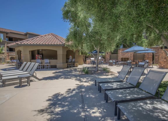 Poolside Relaxing Chairs at The Pavilions by Picerne, Las Vegas, NV, 89166