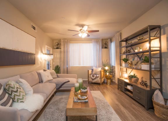 Living Room Interior at The Pavilions by Picerne, Las Vegas, NV, 89166