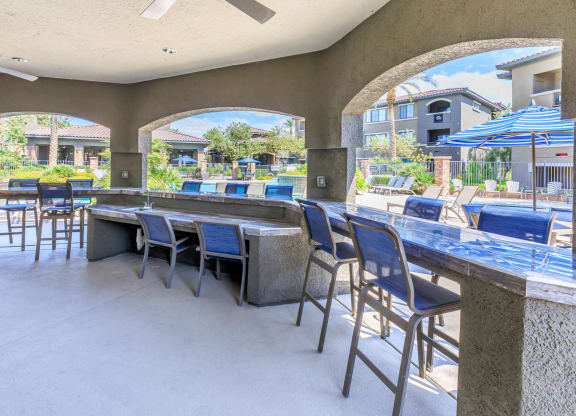 Barbecue And Grilling Station at The Preserve by Picerne, N Las Vegas, Nevada