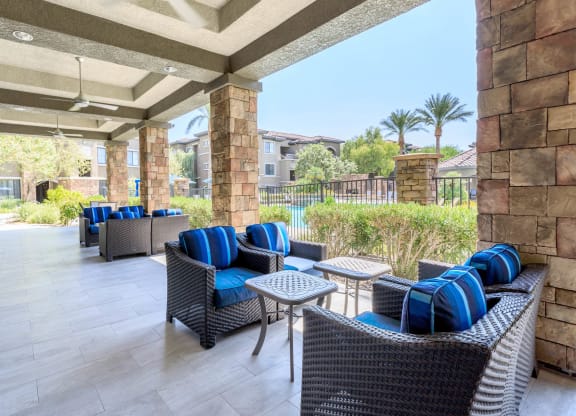 Outdoor Patio at The Preserve by Picerne, N Las Vegas, NV
