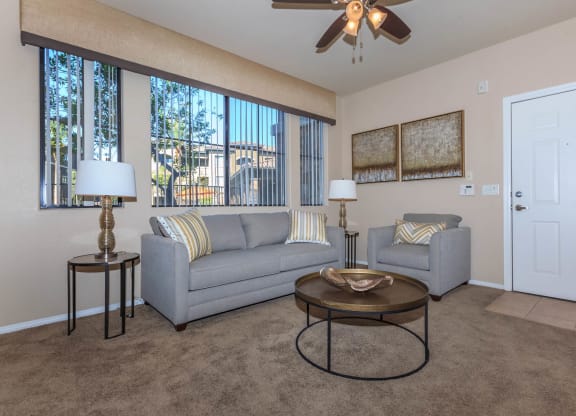 Modern Living Room at The Preserve by Picerne, N Las Vegas