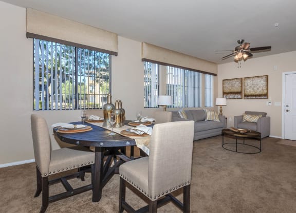 Dining Area With Living Room at The Preserve by Picerne, Nevada