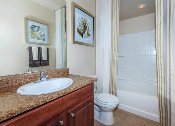 Bathroom With Bathtub at The Preserve by Picerne, N Las Vegas, 89086