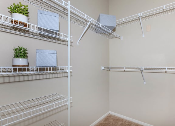 Generous Walk-In Closets With Shelving at The Preserve by Picerne, Nevada, 89086