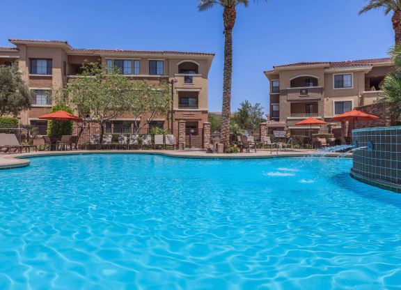 Swimming Pool With Sparkling Water at The Presidio by Picerne, Nevada