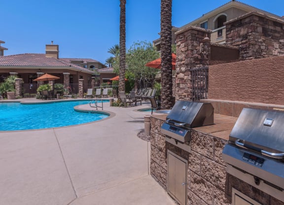 Poolside Grill Station at The Presidio by Picerne, N Las Vegas, NV