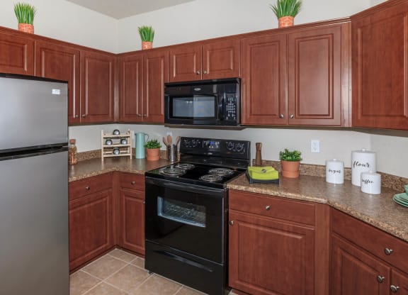 Fully Furnished Kitchen at The Presidio by Picerne, N Las Vegas, NV, 89084