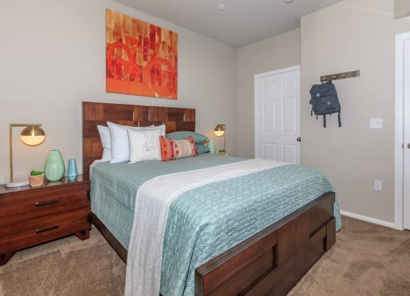 Comfortable Bedroom With Accessible Closet at The Presidio by Picerne, N Las Vegas, NV