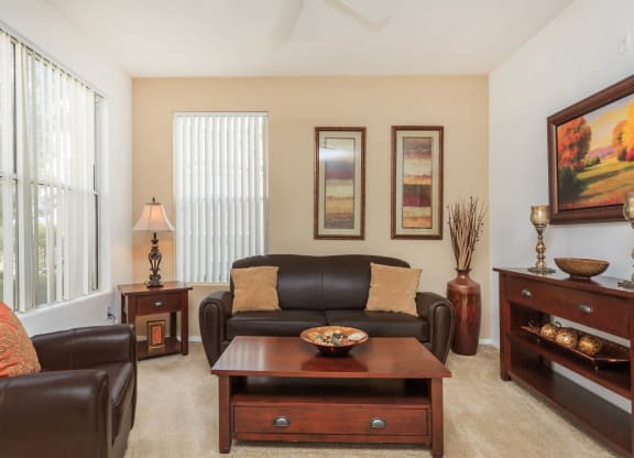Wooden center table and Units at The Summit by Picerne, Henderson, 89052