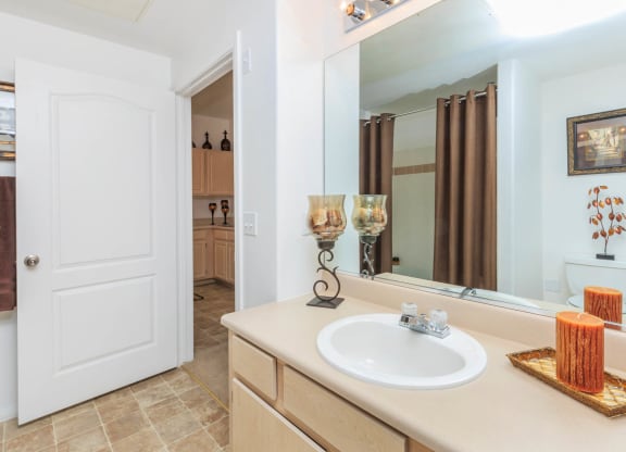 Bathroom vanity at The Summit by Picerne, Henderson