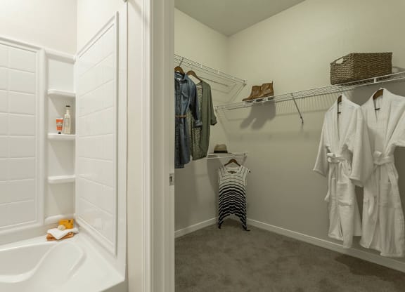 Closet space at The View at Horizon Ridge, Henderson, NV