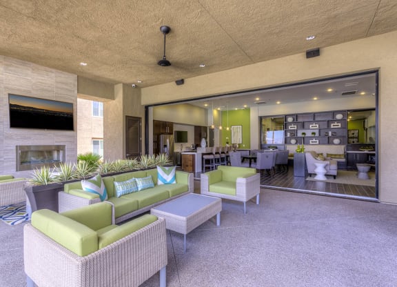 Clubhouse chill area at The View at Horizon Ridge, Nevada