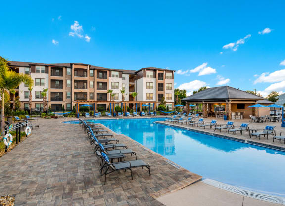 Pool side at The Oasis at Crosstown, Florida
