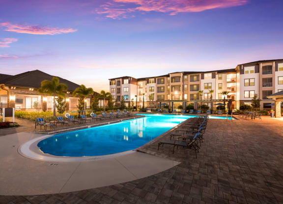 Twilight at The Oasis at Crosstown, Orlando, Florida
