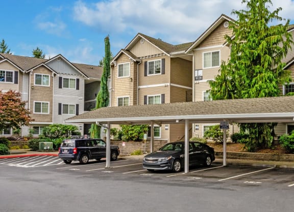Carports at Abbey Rowe Apartments in Olympia, Washington, WA