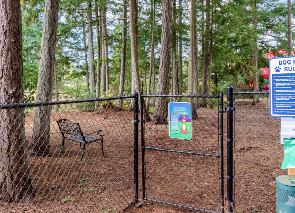 Dog Park at Abbey Rowe Apartments in Olympia, Washington, WA