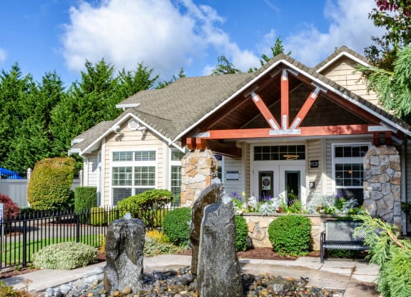 Leasing Office Exterior at Abbey Rowe Apartments in Olympia, Washington, WA