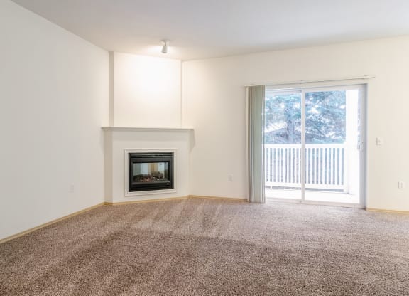 Model Living Room at Abbey Rowe Apartments in Olympia, Washington, WA