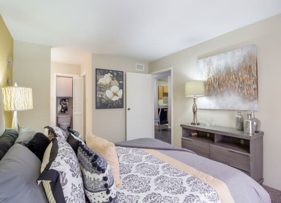Bedroom Model at Willow Brook Crossing Apartments in Houston, TX
