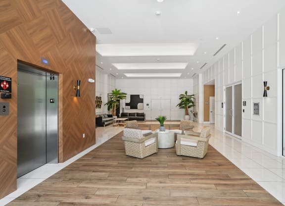 the lobby of the blue lagoon apartments in miami fl