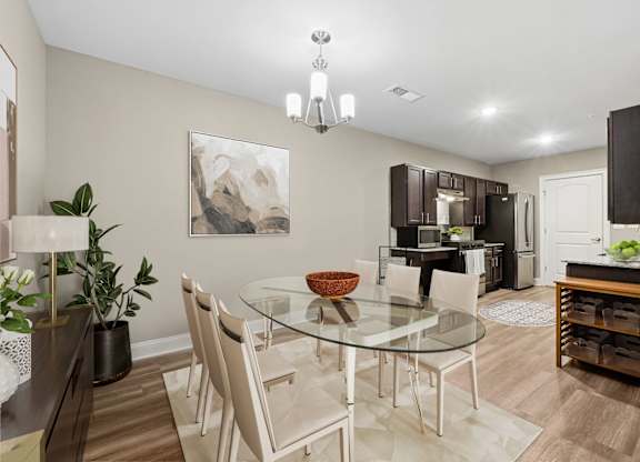1 Bedroom Unit| Virtually Staged Dining Room at Capital Grand in Tallahassee, FL