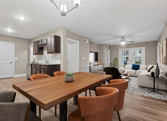 2 Bedroom Unit| Virtually Staged Dining Room at Capital Grand in Tallahassee, FL