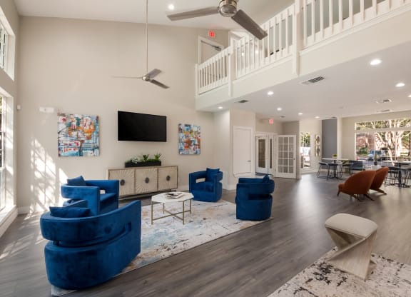 Clubhouse Interior at Vista Crossing Apartments in San Antonio, TX
