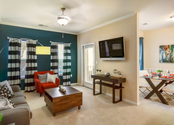 Furnished Living Room at Courthouse Square Apartments in Stafford, VA