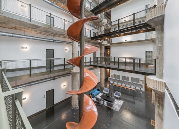 Loft Hallways at Adam Hats Lofts in Deep Ellum, Dallas, Texas, TX