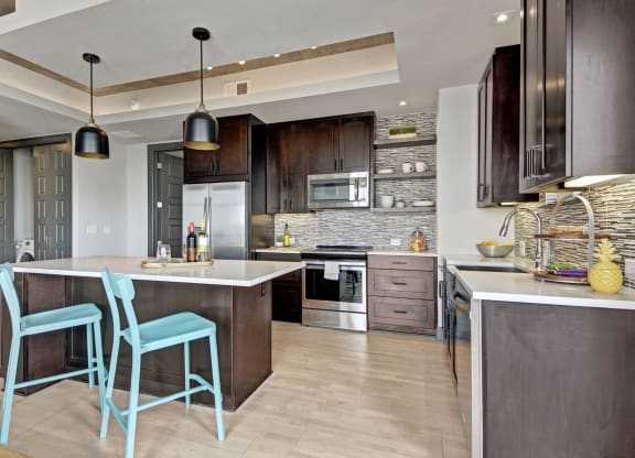 Custom Cabinetry In Kitchen at The Case Building, Dallas, TX