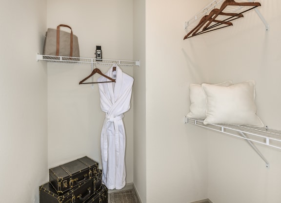 Model Closet 2 at  Dunedin Commons Apartment Homes in Dunedin, Florida, FL