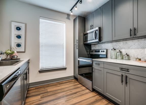 2-Bedroom: Kitchen at Epoch on Eagle Apartments in Denton, TX
