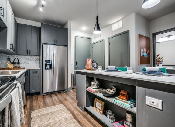 1 Bedroom: Kitchen at Epoch on Eagle Apartments in Denton, TX
