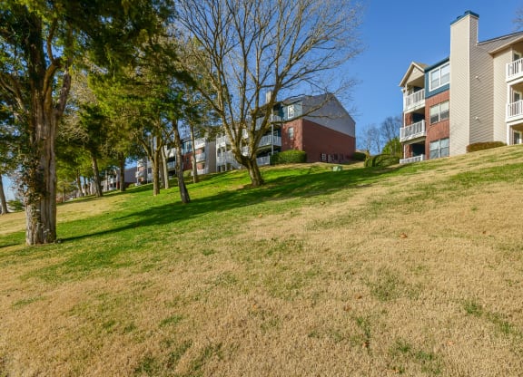 Community Building Exteriors at The Players Club Apartments in Nashville, TN