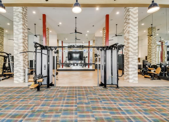 Fitness Center View 1 at Epoch on Eagle in Denton, TX