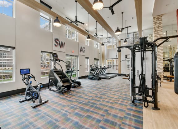 Fitness Center View 3 at Epoch on Eagle in Denton, TX