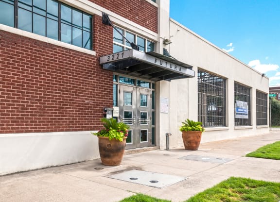 Building Entrance at Futura Lofts - Deep Ellum Lofts, Dallas, Texas, TX
