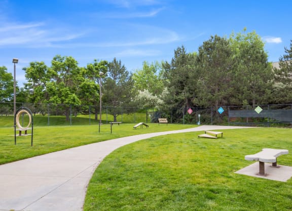Dog Park at Greensview Apartments in Aurora, Colorado, CO