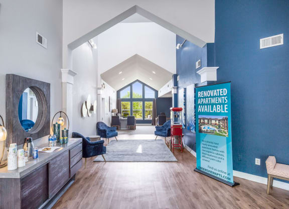 Leasing Office Lobby at Greensview Apartments in Aurora, Colorado, CO