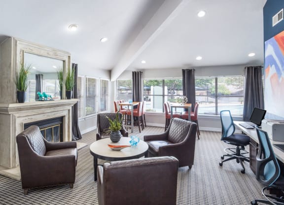 Leasing Office Lobby at Greensview Apartments in Aurora, Colorado, CO