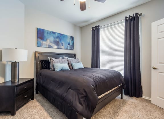 Model Unit Bedroom at Greensview Apartments in Aurora, Colorado, CO