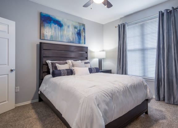 Model Unit Bedroom at Greensview Apartments in Aurora, Colorado, CO