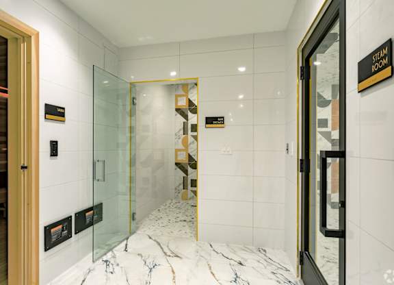 Steam and sauna rooms to relax at Hollywood Heights on the Boulevard Luxury Apartments in Hollywood, FL