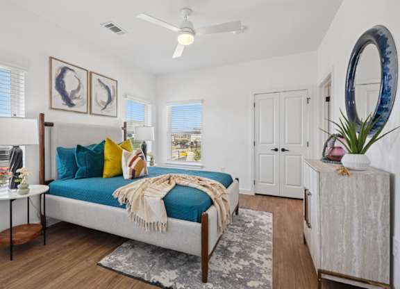 Hillside on Parmer Lane Apartments in Austin Tx Model Unit Bedroom