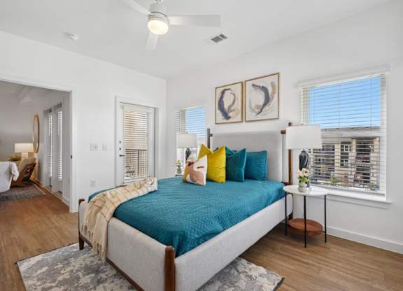 Hillside on Parmer Lane Apartments in Austin Tx Model Unit Bedroom