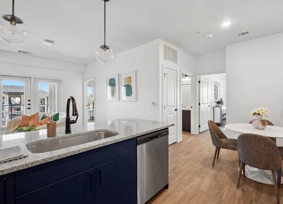 Hillside on Parmer Lane Apartments in Austin Tx model unit Kitchen