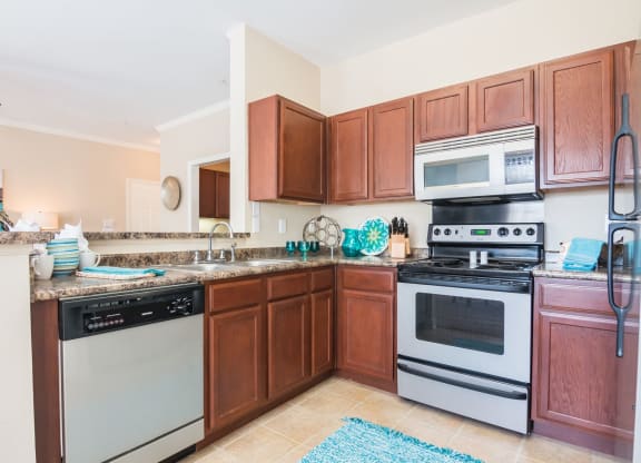 Model Kitchen at Island Park Apartments in Shreveport, Louisiana, LA